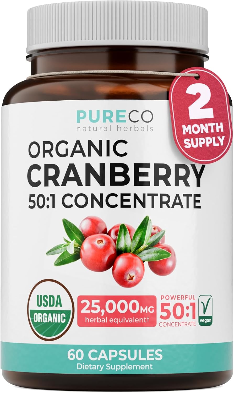 Organic Cranberry Pills for Women 5...
