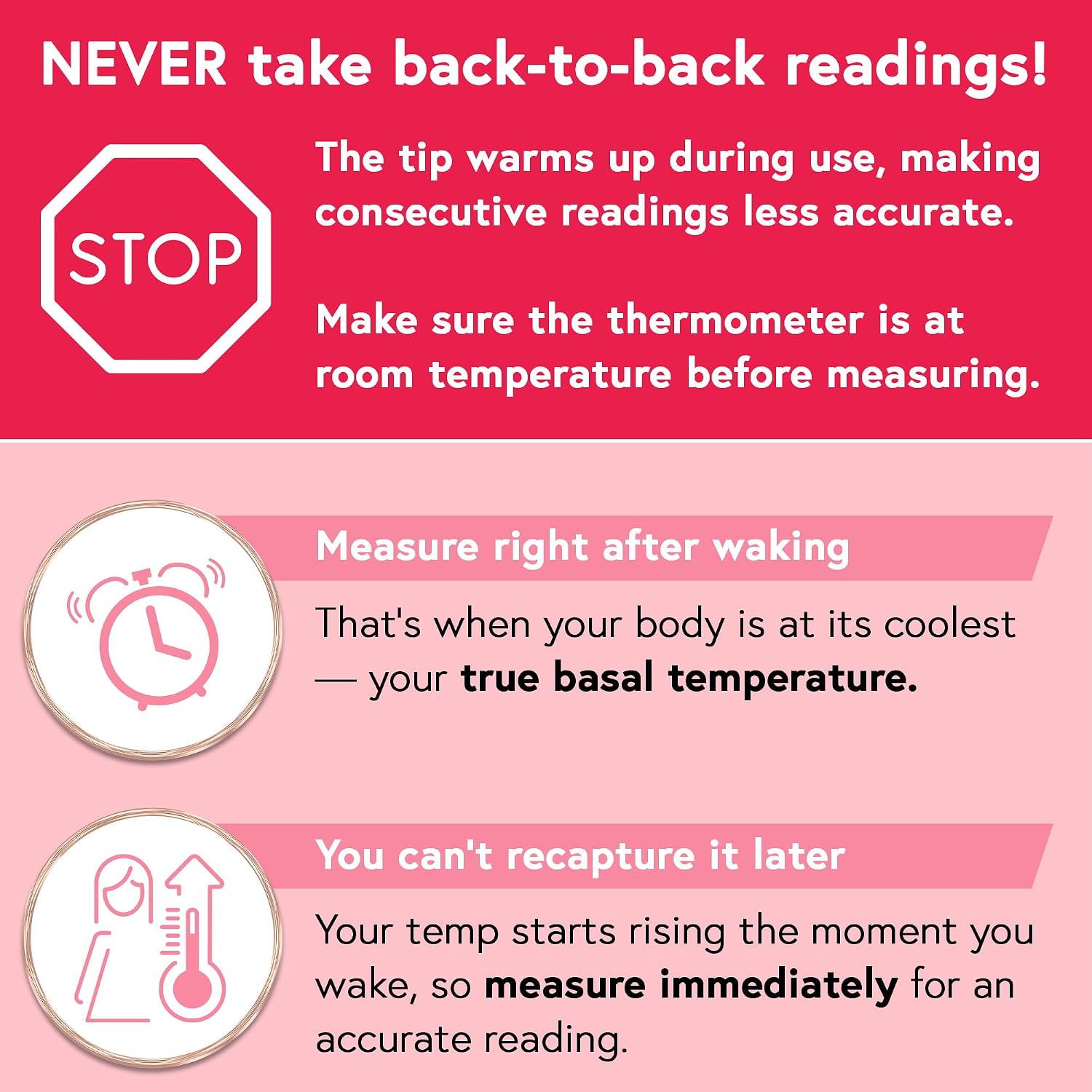Digital Basal Body Thermometer, 1/100th Degree High Precision, Quick 60-Sec Reading, Memory Recall, Accurate BBT Thermometer for Natural Ovulation Tracking by iProven | Memory Recall, Fast & Accurate BBT Thermometer for Natural Ovulation Tracking by iProven - Image 4