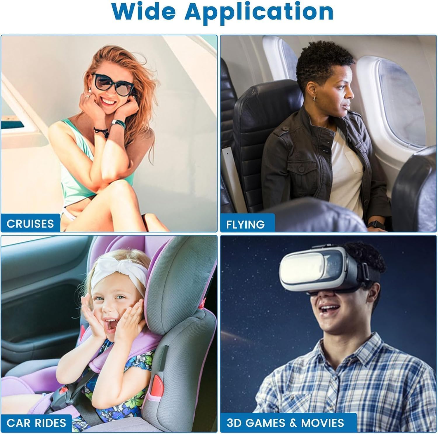 MQ 84ct Motion Sickness Patches Non Drowsy, Sea Sickness Patches for Cruise Travel Essentials, Waterproof Patch Behind Ear for Car Airplane Altitude Sickness, Long Last 72H - Image 3