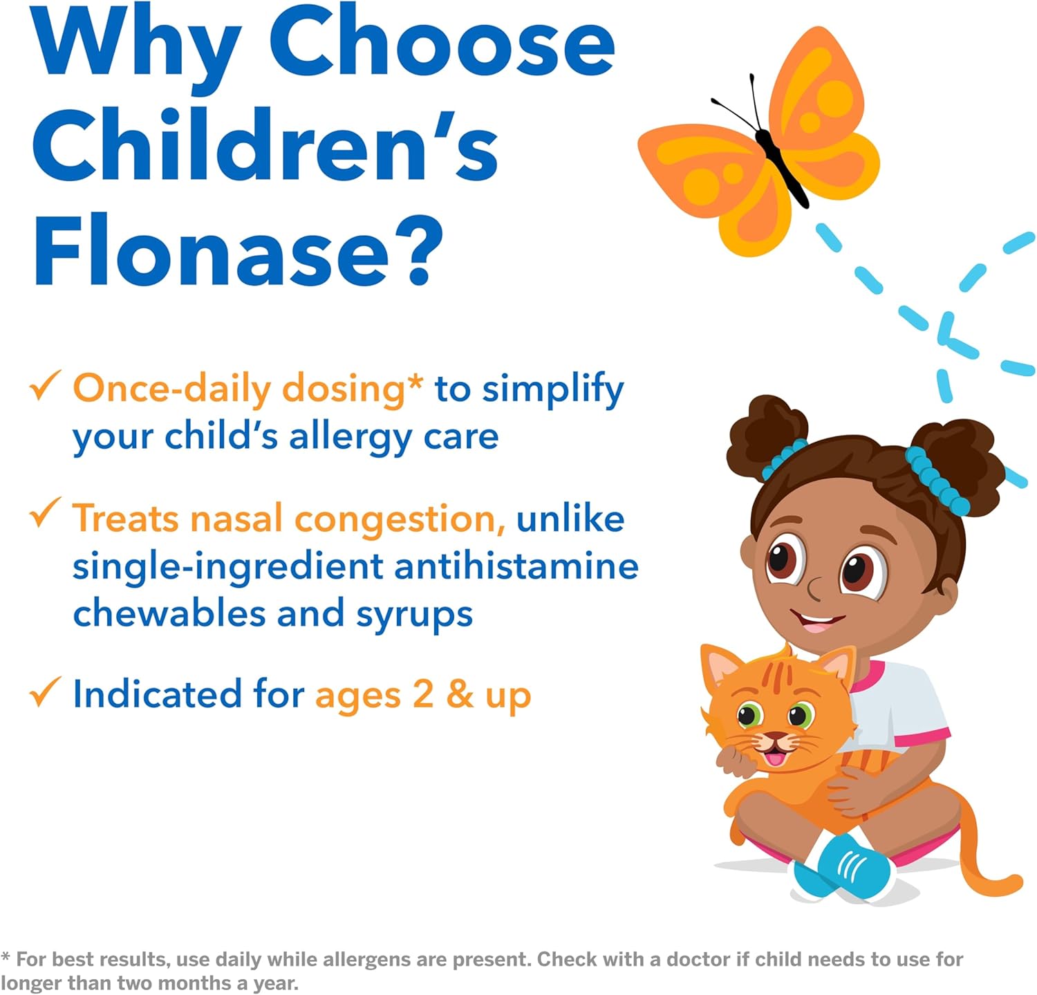 Flonase Children's Sensimist Allergy Relief Spray, 60 Sprays | Fluticasone Propionate Nasal Spray, Multi-Symptom Relief, 24-Hour Non-Drowsy Allergy Relief, Full Prescription Strength - Image 6