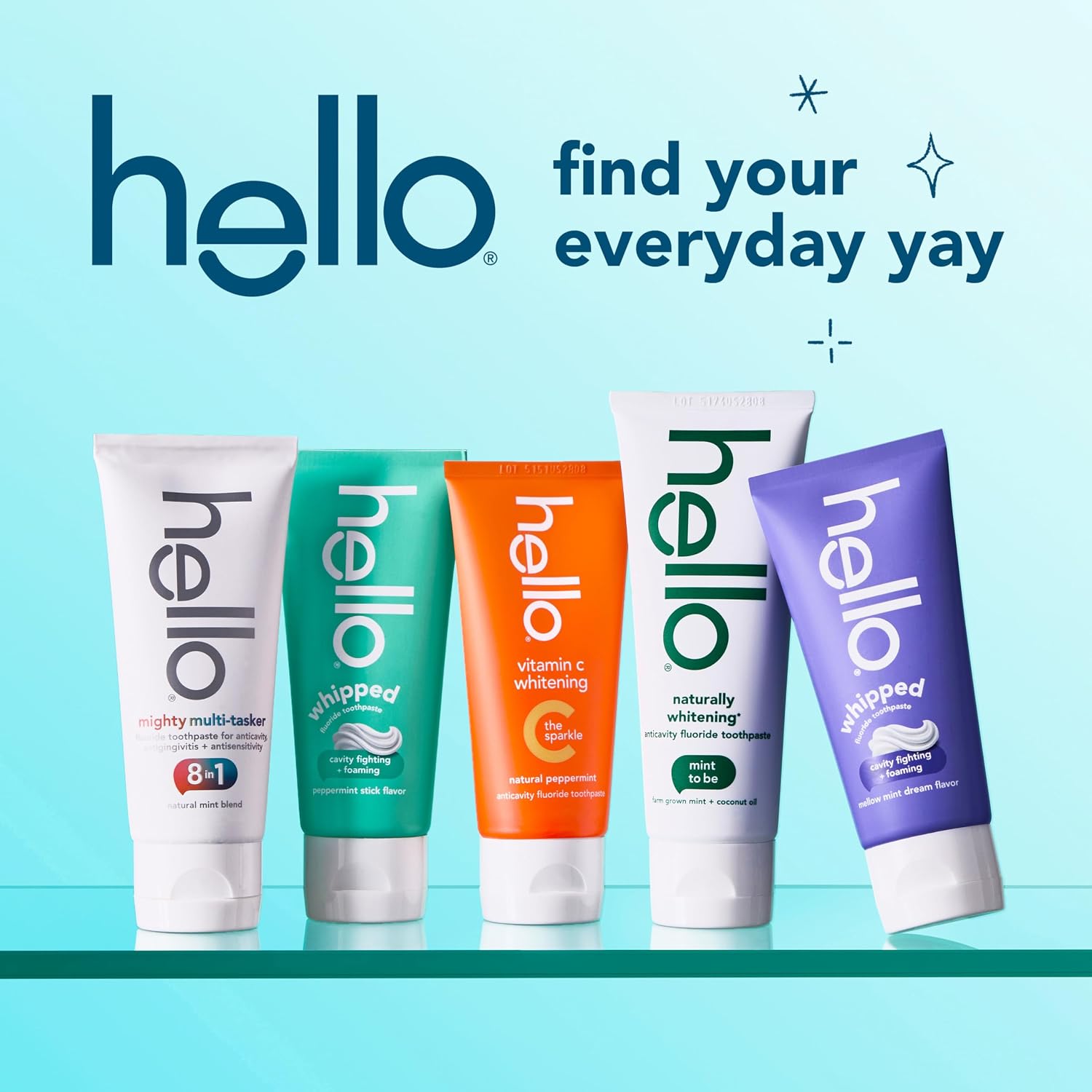 Hello Naturally Whitening Anticavity Fluoride Toothpaste, 5 Oz Tube, Natural Whitening Toothpaste with Coconut Oil, Whitens Naturally and Helps Remove Surface Stains, SLS Free, Vegan, Mint, 3 Pack | Anticavity Fluoride Toothpaste with Coconut Oil, Helps Remove Surface Stains, Strengthens Enamel, SLS Free, Vegan - Image 8