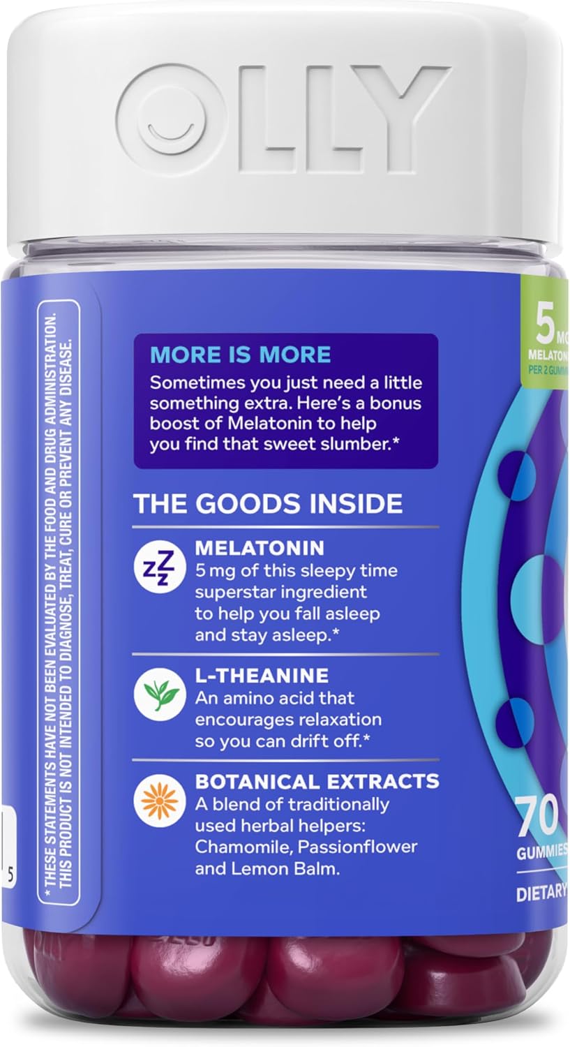 OLLY Extra Strength Sleep, Occasional Sleep Support Supplement - 70 Count - Image 11