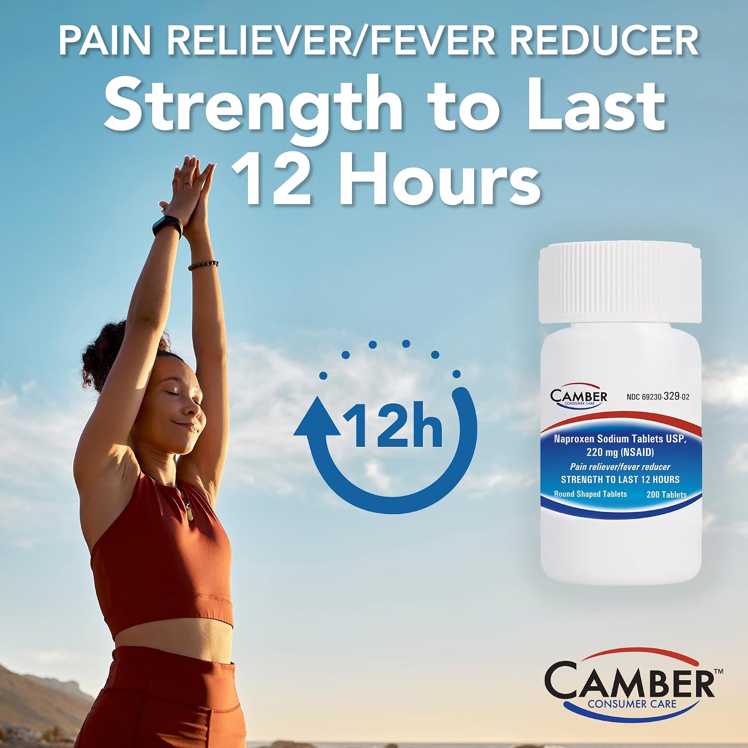 Camber Naproxen Sodium, 220 mg - Pain Reliever and Fever Reducer (200 Count) - Image 5