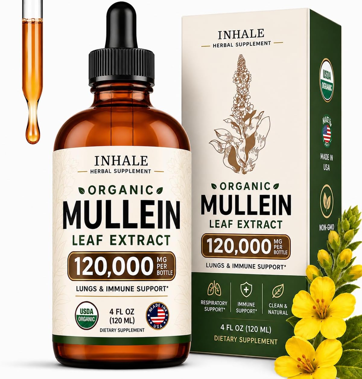 Mullein Drops for Lungs – USDA Or...