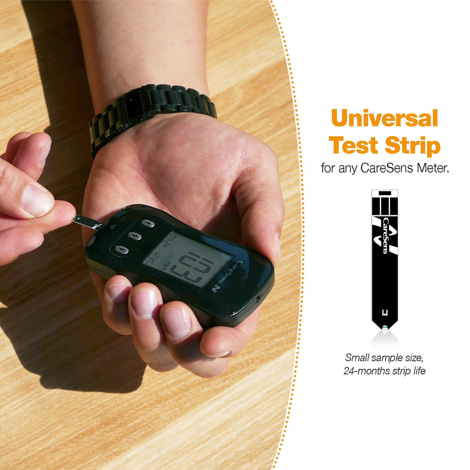 CareSens N Blood Glucose Monitor Kit with 100 Blood Sugar Test Strips, 100 Lancets, 1 Blood Glucose Meter, 1 Lancing Device, 1 Control Solution, Travel Case for Diabetes Testing for Personal Use - Image 5