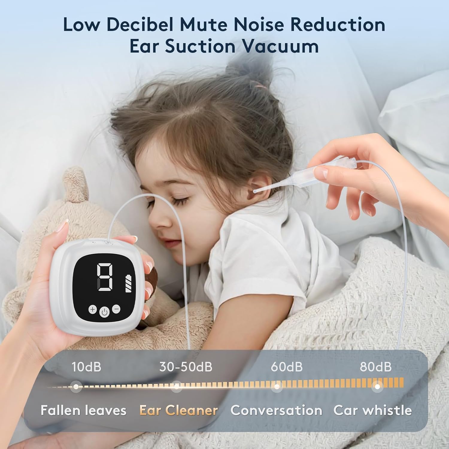 Ear Vacuum Wax Remover with 9‑Level Adjustable Strong Suction | Electric Earwax Removal Kit USB Rechargeable Ear Suction Vacuum Tool, Safe Ear Wax Cleaner for Adults, Children & Kids - Image 4