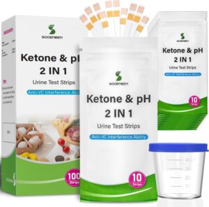 2-in-1 Ketone Test Strips, 100cts K...