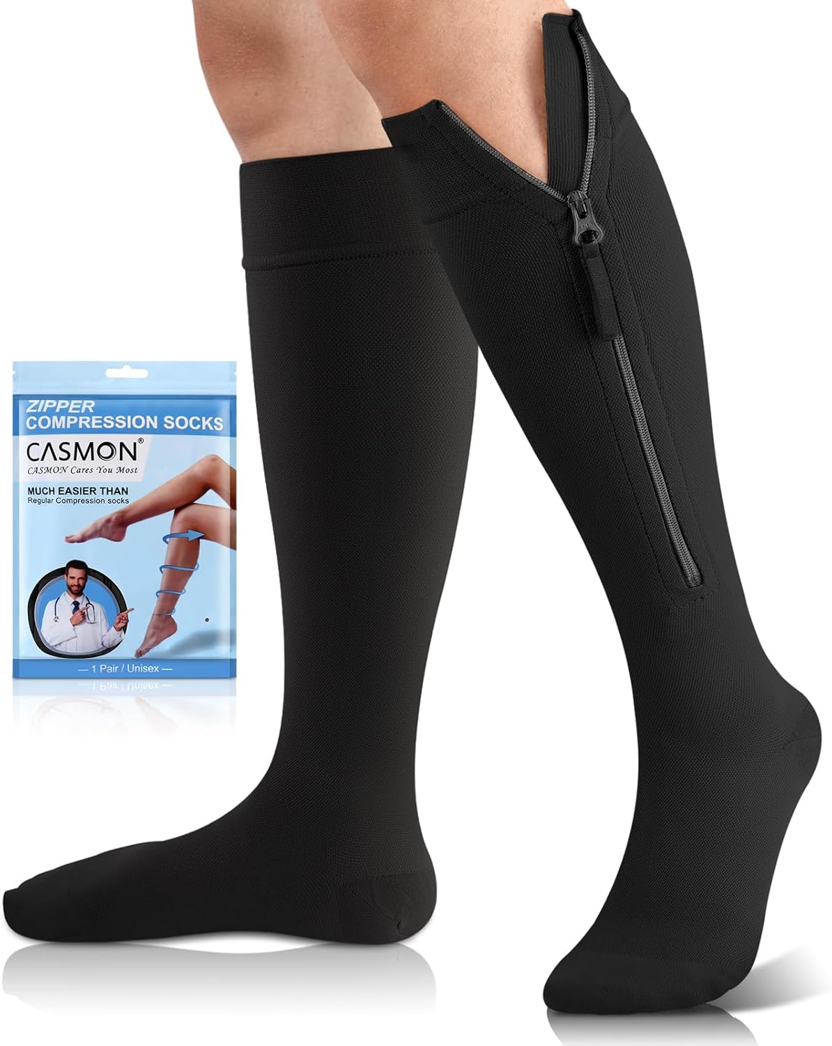 CASMON Zipper Compression Socks 15-...
