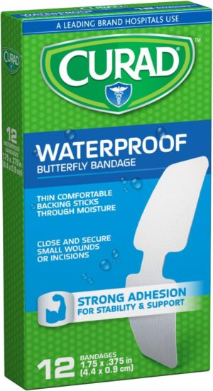 Curad Waterproof Butterfly Adhesive...