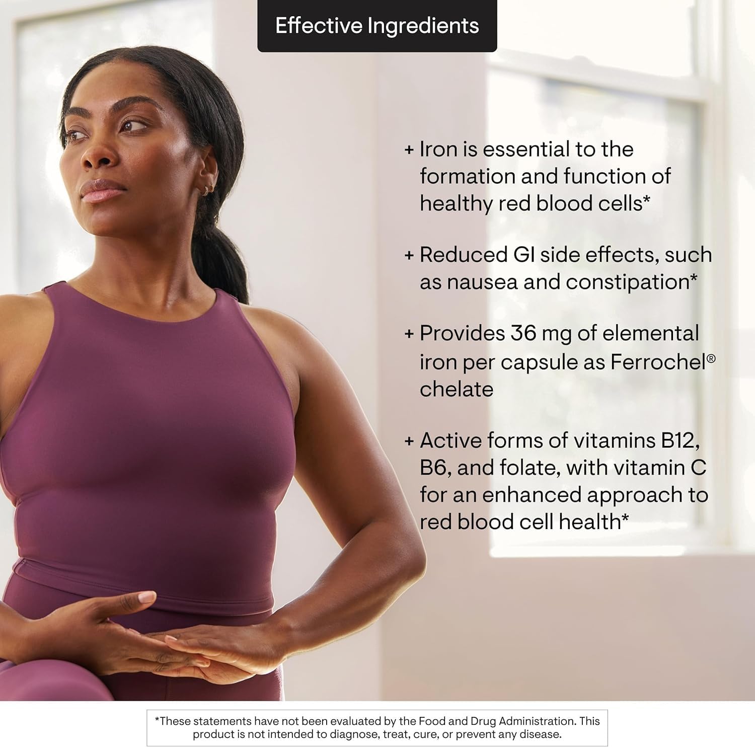 THORNE Advanced Iron Complex, Chelated Iron Supplement, 60 Capsules | Elemental Iron, Folate, B and C Vitamins for Optimal Absorption, Complete Blood Support Formula*, Third-Party Certified - Image 6