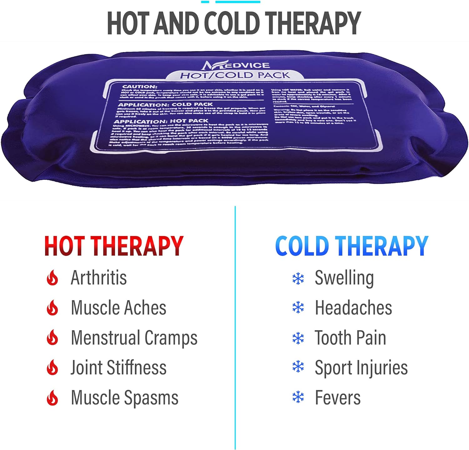 Reusable Hot and Cold Ice Packs for Injuries (3-Piece Set), Joint Pain | Gel Ice Packs - Muscle Soreness and Body Inflammation Support - Adjustable & Flexible for Knees, Back, Shoulders, Arms & Legs - Image 3
