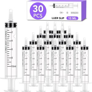 30 PCS 10ml Oral Syringe With Cap, ...