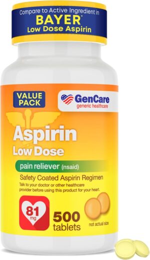 GenCare Low Dose Aspirin 81mg Enter...