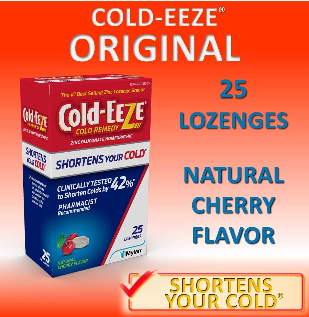 Cold-EEZE Natural Cherry Zinc Lozenges, Homeopathic Cold Remedy, Reduces Duration of the Common Cold, Sore Throat, Cough, Congestion and Post Nasal Drip, 25 Count - Image 3