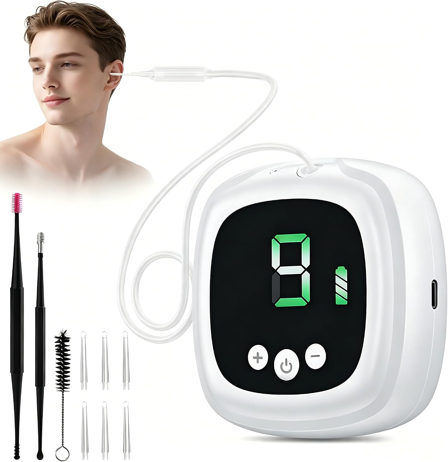 Ear Vacuum Wax Remover with 9‑Lev...
