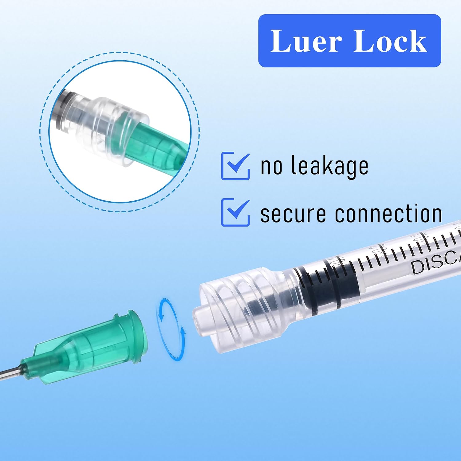 1ml Syringes Without Needle, 20Pack Plastic Syringe With Cap for Liquid, Measuring, Ink Refilling, Oil, Liquids Glue Applicator, Individually Sealed - Image 4