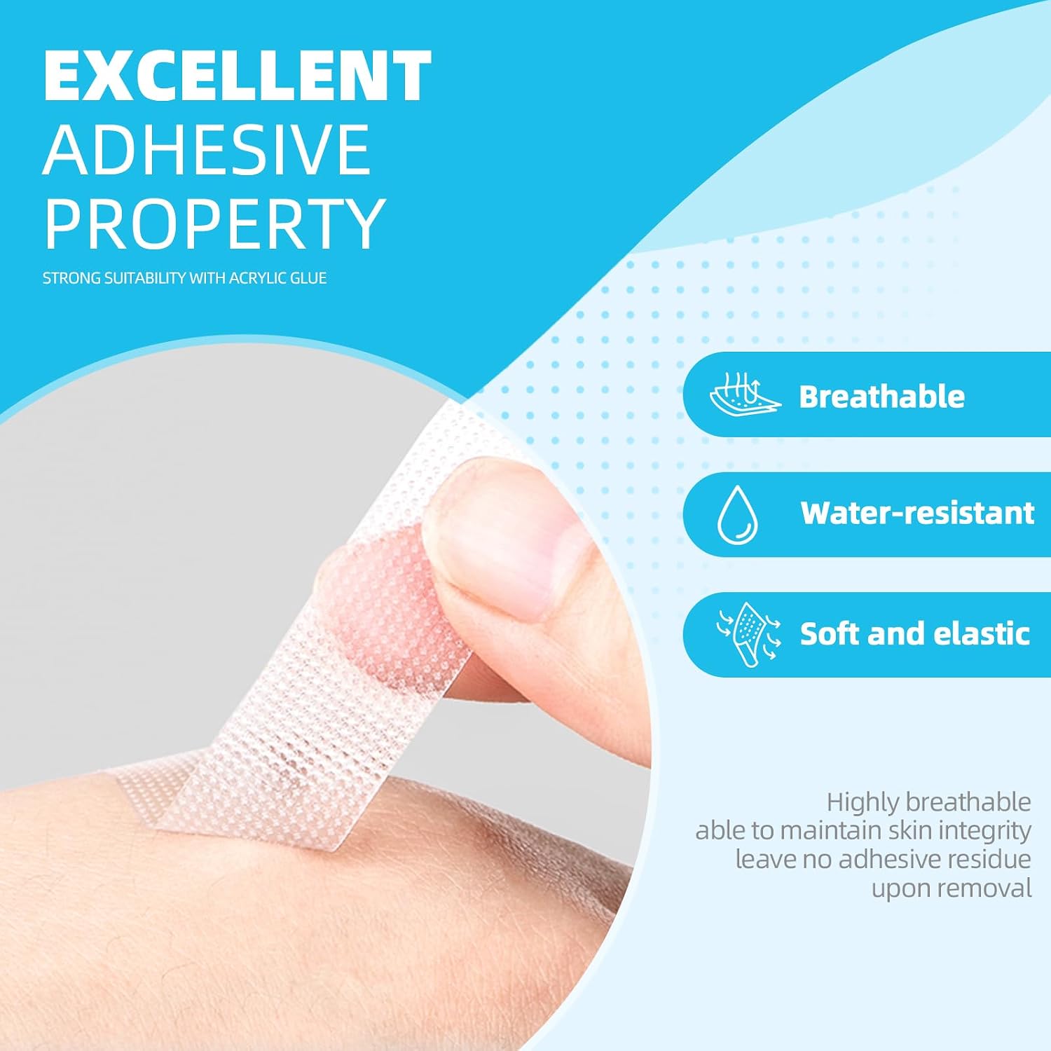 OK TAPE OKPore Transparent Medical Tape (Pack of 12) - First Aid Surgical Tape Hypoallergenic and Breathable for Wound Dressing Care, Latex Free, 1in x 10yds | First Aid Surgical Tape Adhesive, Hypoallergenic and Breathable for Wound Dressing Care, Latex Free - Image 4