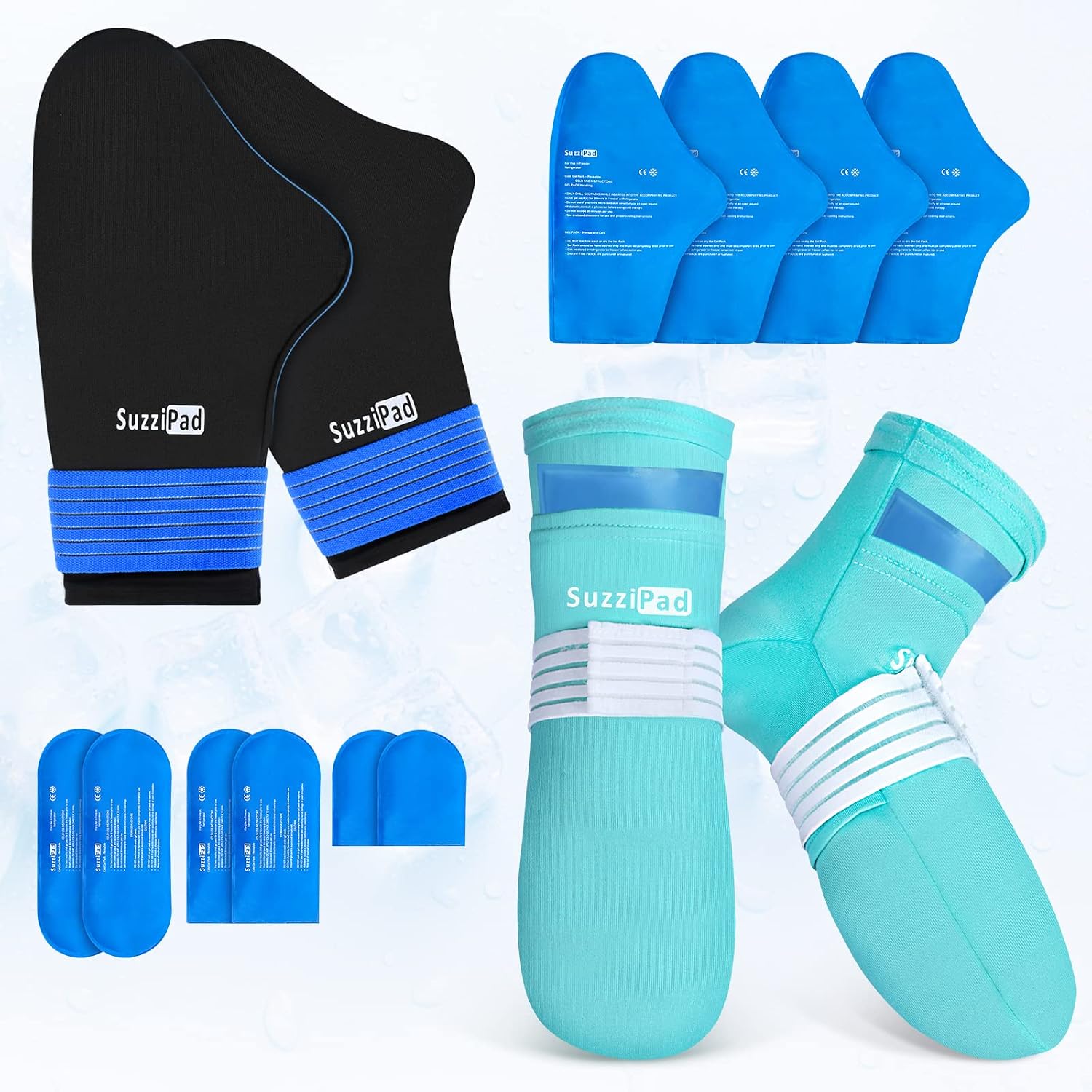 SuzziPad Cold Therapy Socks & ...