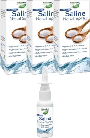 All Natural Saline Nasal Spray, 0.7...