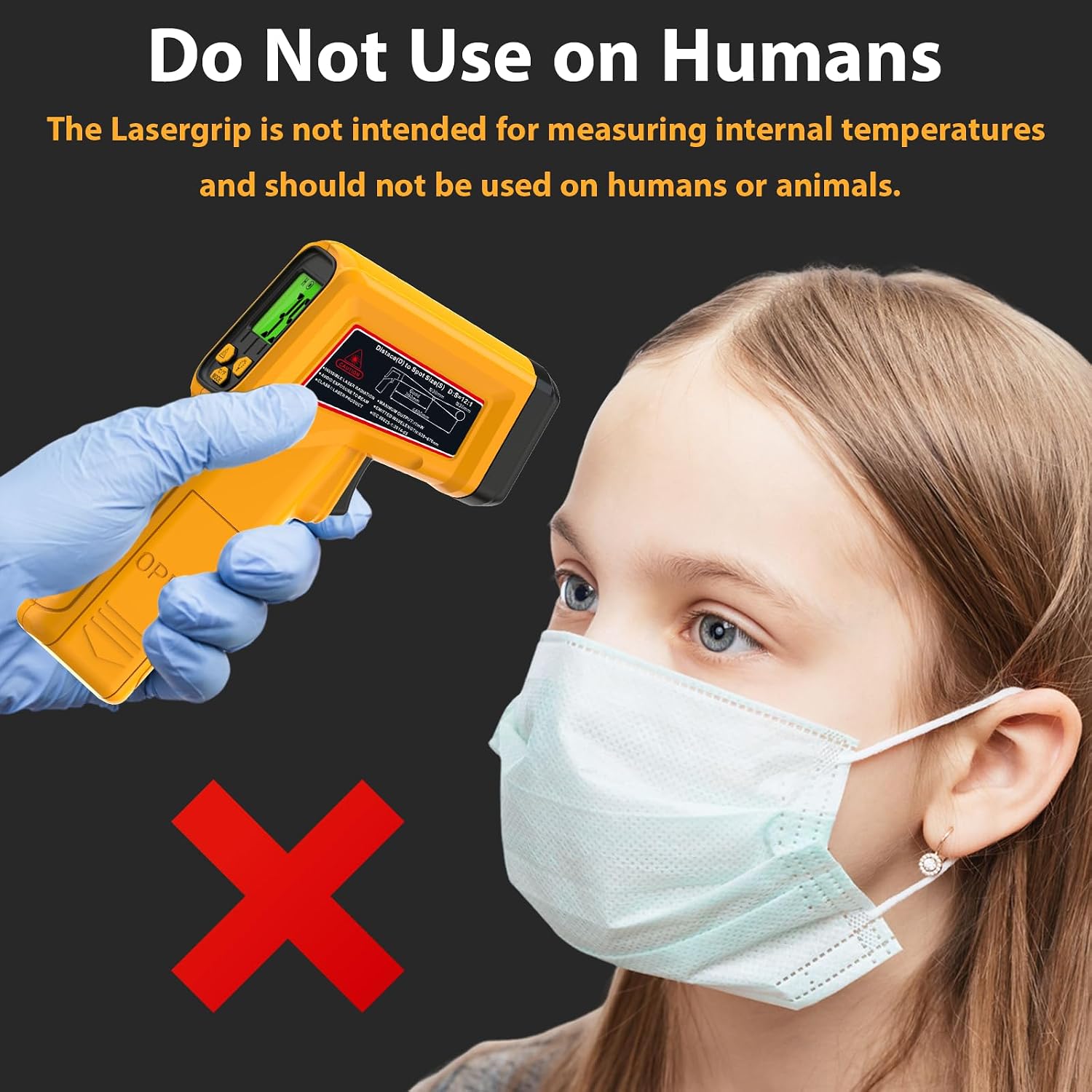 FKM Infrared Thermometer Gun Non-Contact Laser Temperature Gun -58°F~986°F | (-50°C~530°C) Adjustable Emissivity,Digital Thermometer Gun for Cooking,Oven,Griddle,Automotive,HVAC,Industrial,Not for Human - Image 9