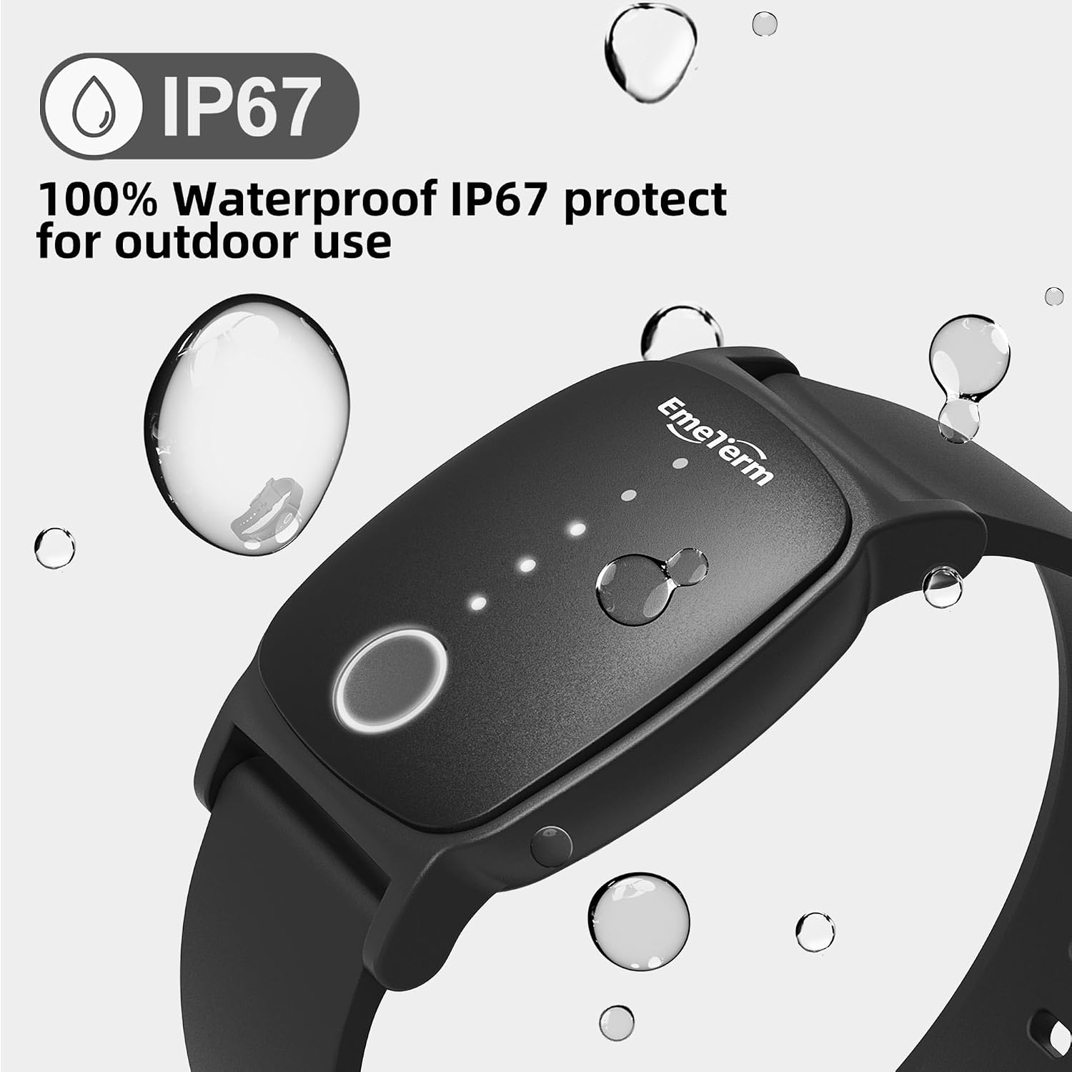EmeTerm Explore Classic FDA-Cleared Anti-Nausea Wristband IP67 Waterproof Morning Motion Sickness Relief Band Rechargeable Classic Strap Design Drug Free Non-drowsy Without Side Effects Galaxy Black - Image 2