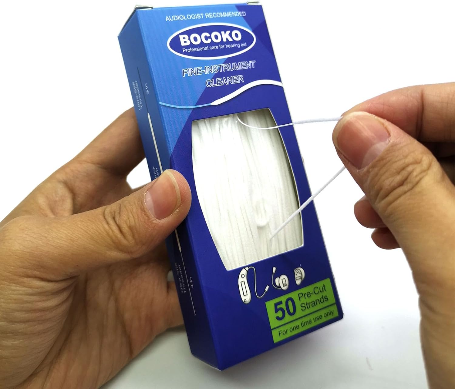50 Count Hearing Aid Cleaner Ready-to-Use Stands Effective Thread-Fine Instrument Cleaning Kits for Hearing Devices (50) - Image 2