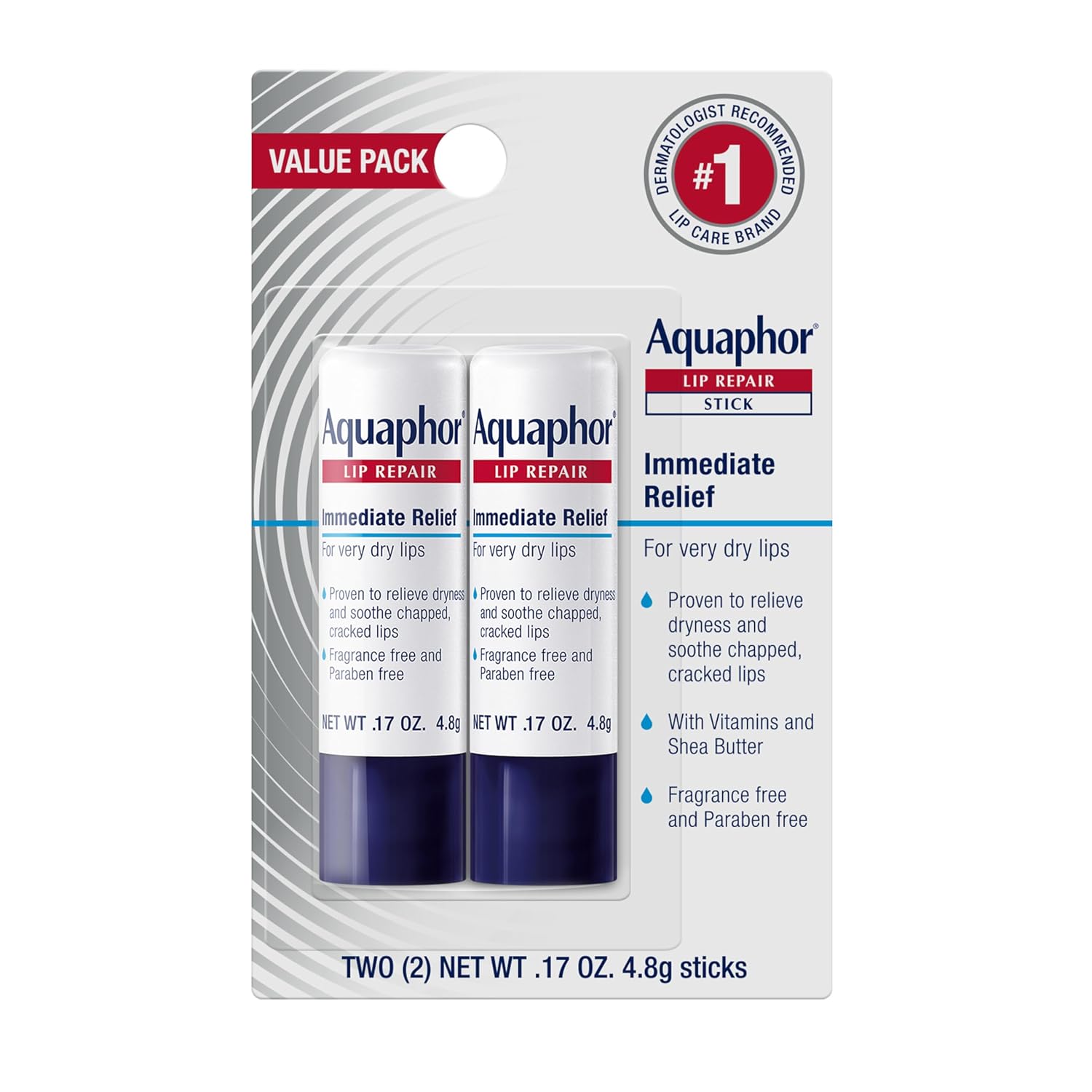 Aquaphor Lip Repair Stick, Moisturi...