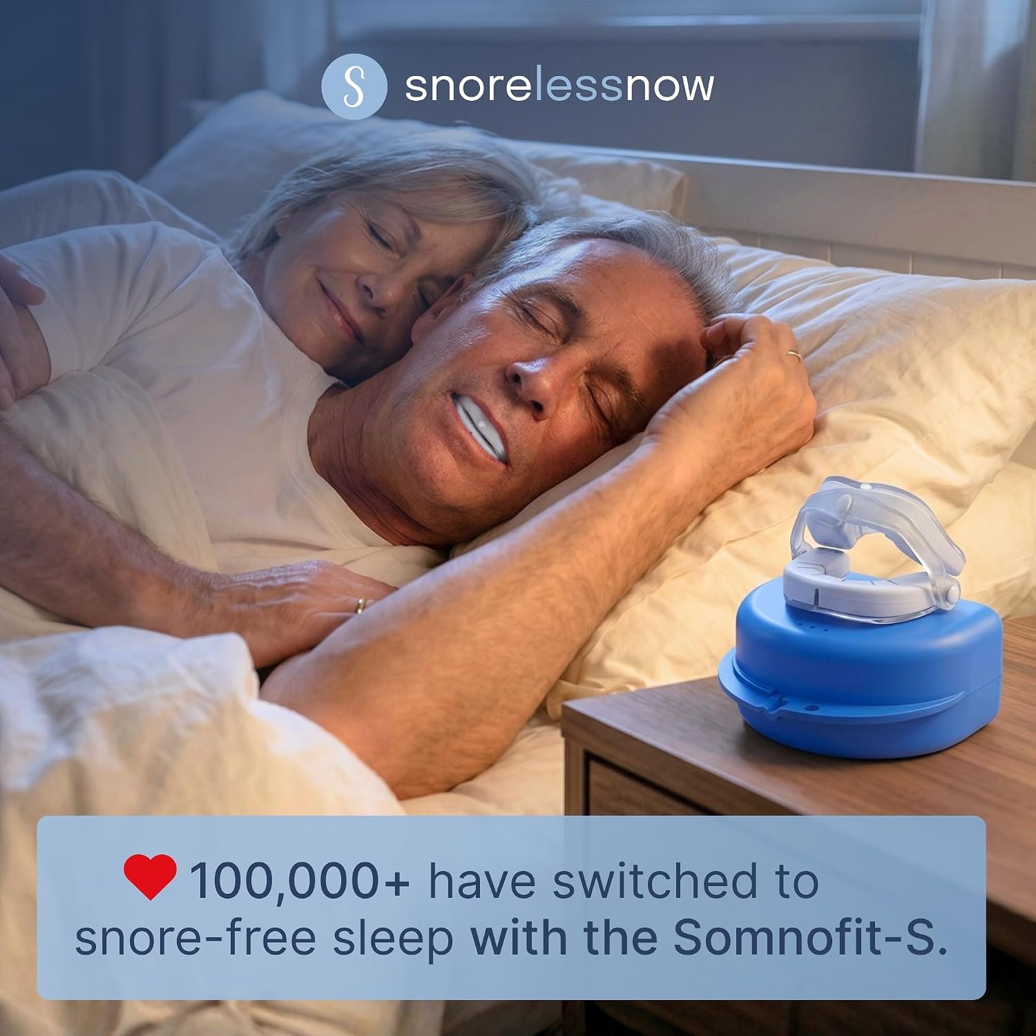 Somnofit-S Anti-Snore Mouth Guard by SnoreLessNow | Made in Switzerland | FDA Cleared | Most Comfortable Anti Snoring Mouthpiece | Sleep Tight Mouth Guard | Adjustable Snoring Solution for Men & Women - Image 8