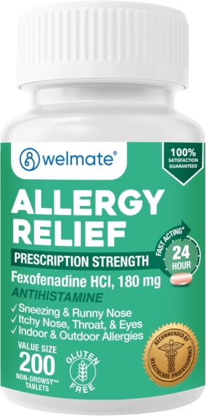 WELMATE Fexofenadine HCl 180mg Alle...