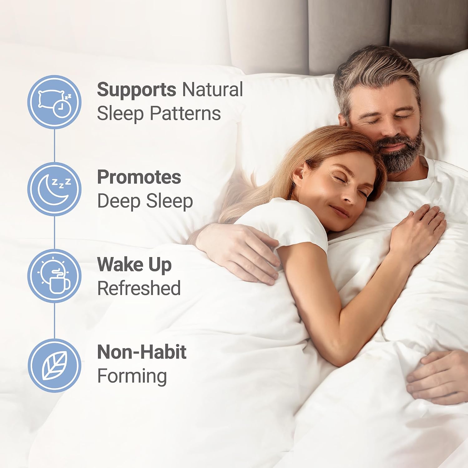 Nested Naturals Luna Melatonin-Free Sleep Supplement - Non-Habit Forming Herbal Sleep Supplement, Adult Bedtime Support, Help Sleeping w/Chamomile, Valerian, L-Theanine - 60 Vegan Capsules - Image 3