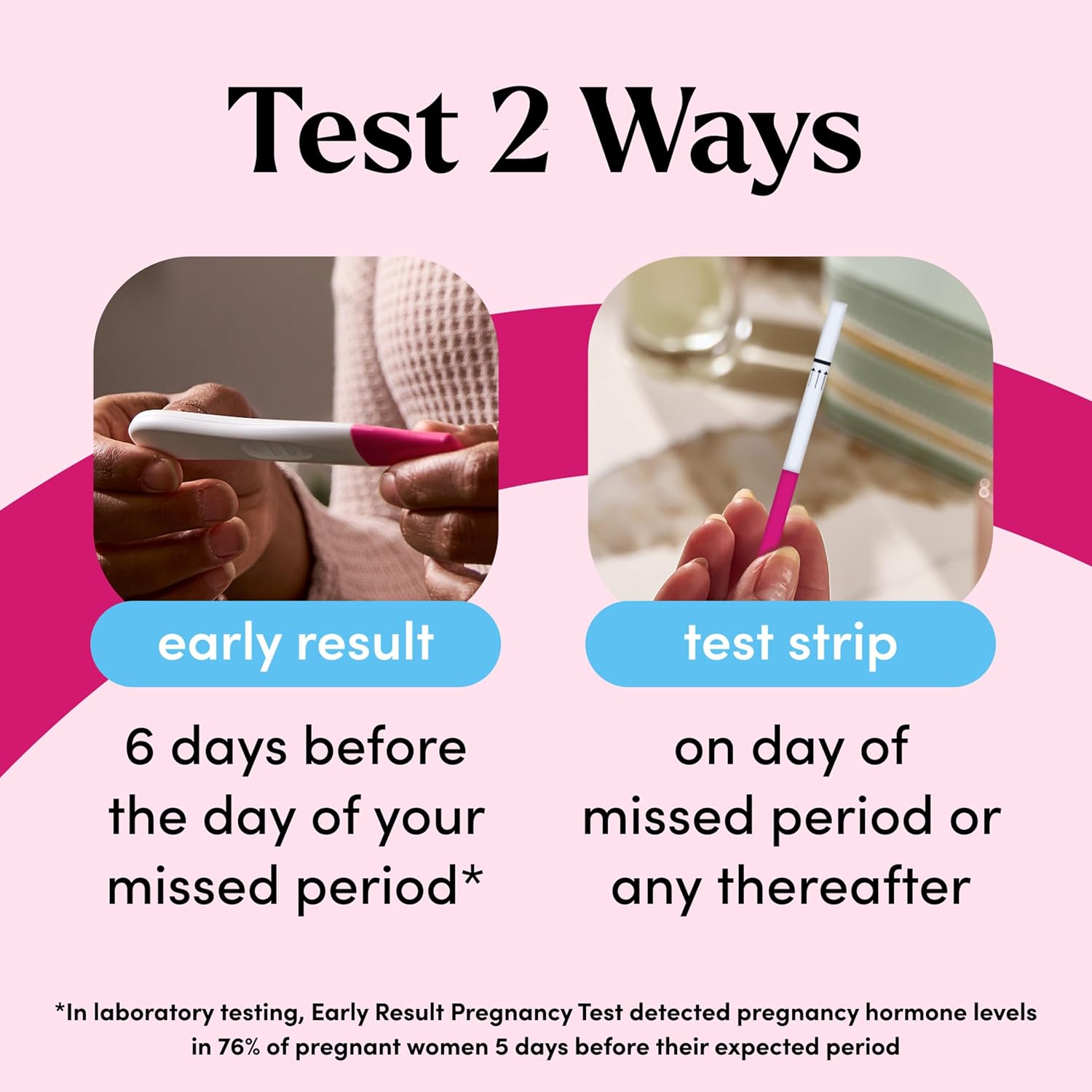 FIRST RESPONSE Comfort Check Pregnancy Test, 8 Count, Pink & White | Test As Early As 6 Days*, Over 99% Accurate*, Early Pregnancy Detection, Answers In Minutes, Trusted For 30 Years - Image 6