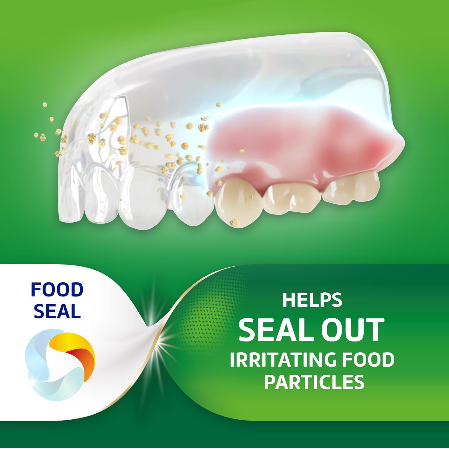 Poligrip Free Denture Adhesive Cream, Strong All Day Hold, Food Seal, Comfort, Clinically Proven, Flavor Free, Zinc Free, 2.4 Oz, 4 Count - Image 4