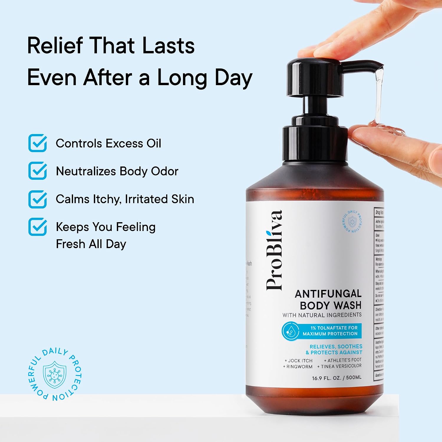 ProBliva Skin & Scalp Care Duo – Tea Tree Body Wash + Psoriasis Scalp Spray, Daily Cleanse & On-Demand Scalp Comfort for Itch, Flakes, Dryness, Odor & Buildup - Image 8