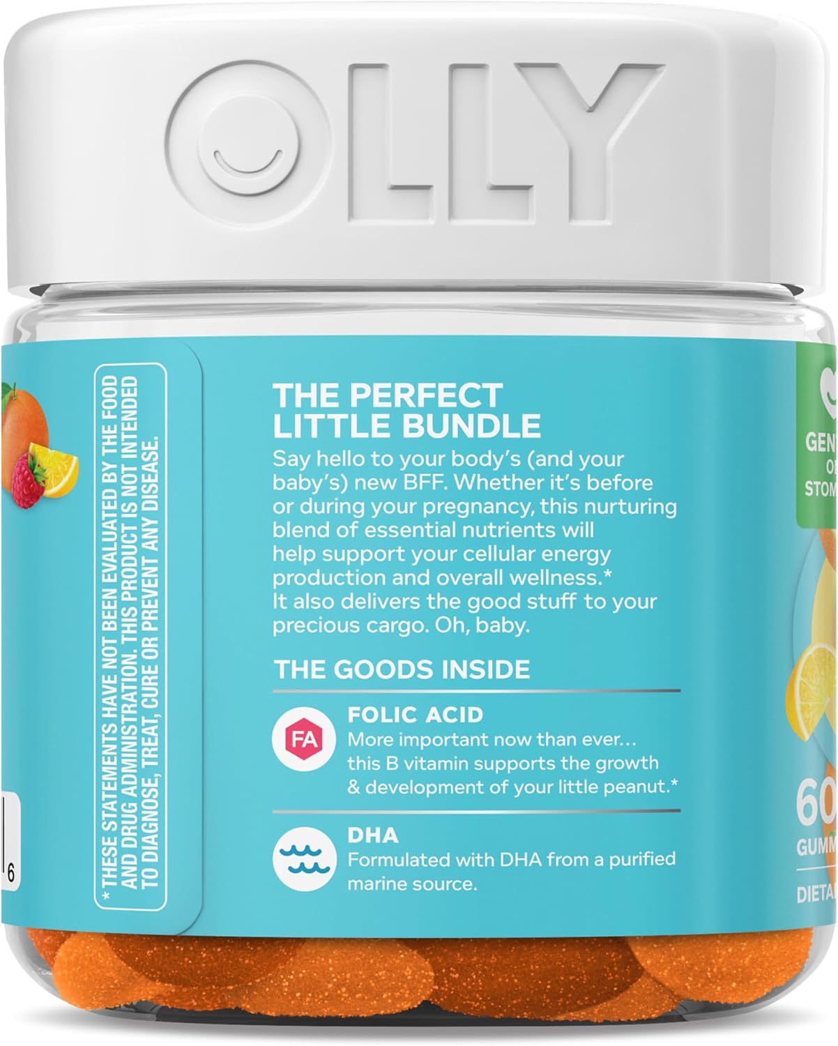 OLLY Prenatal Multivitamin Gummy, Daily Blend for Mommy & Baby - 60 Count - Image 11