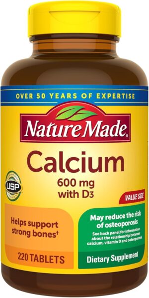 Nature Made Calcium 600 mg with Vit...