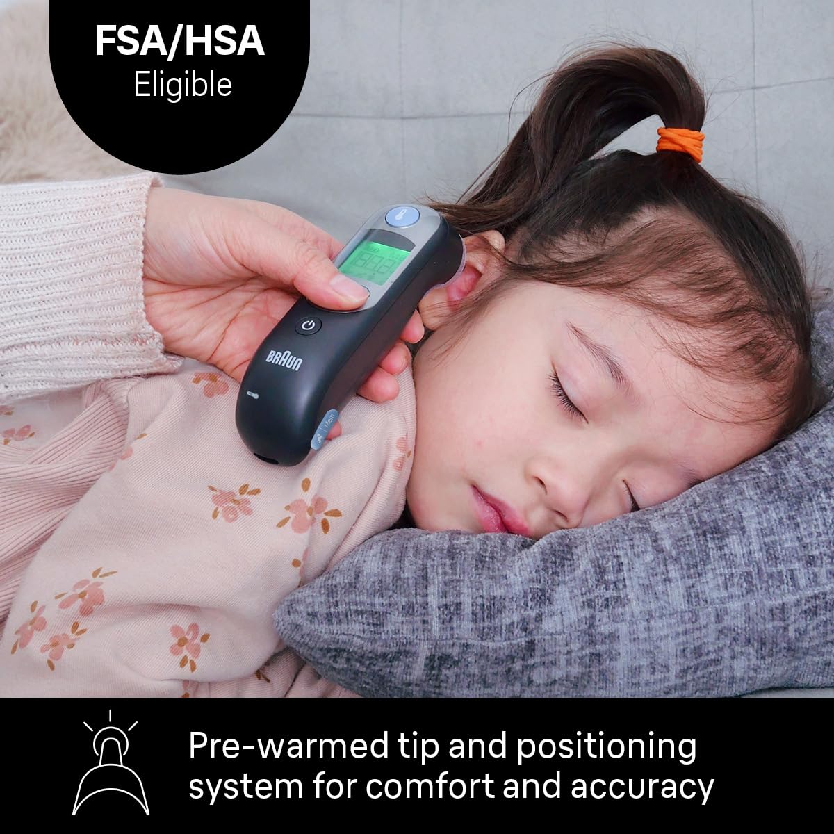 Braun ThermoScan 7 Digital Ear Thermometer for Adults, Babies & Infants | Age-Adjusted Fever Guidance Thermometer, No. 1 Brand Recommended by Pediatricians - Image 3