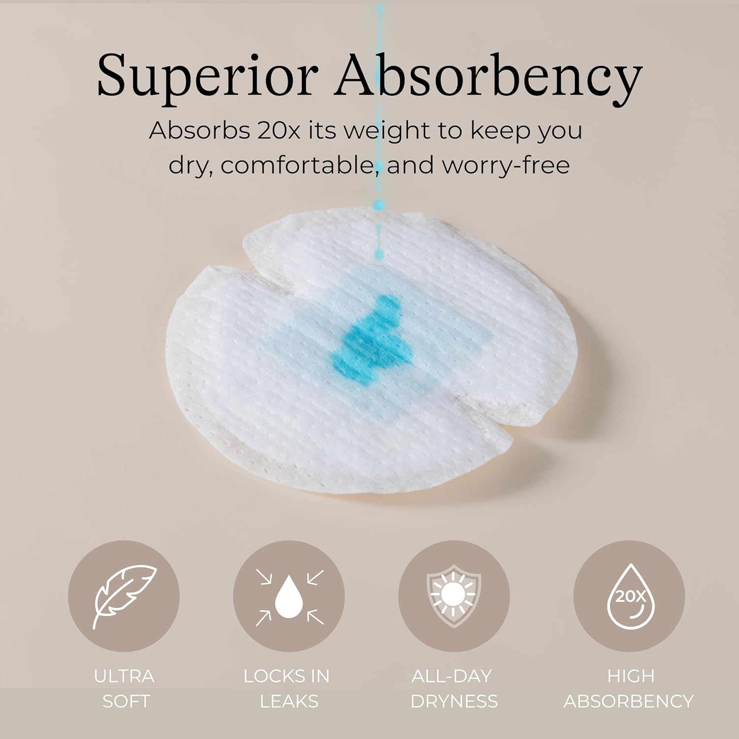 Lansinoh Stay Dry Disposable Nursing Pads, Soft and Super Absorbent Breast Pads, Breastfeeding Essentials for Moms, 100 Count | Soft, Super Absorbent, Breast Pads, Breastfeeding Essentials for Moms - Image 4