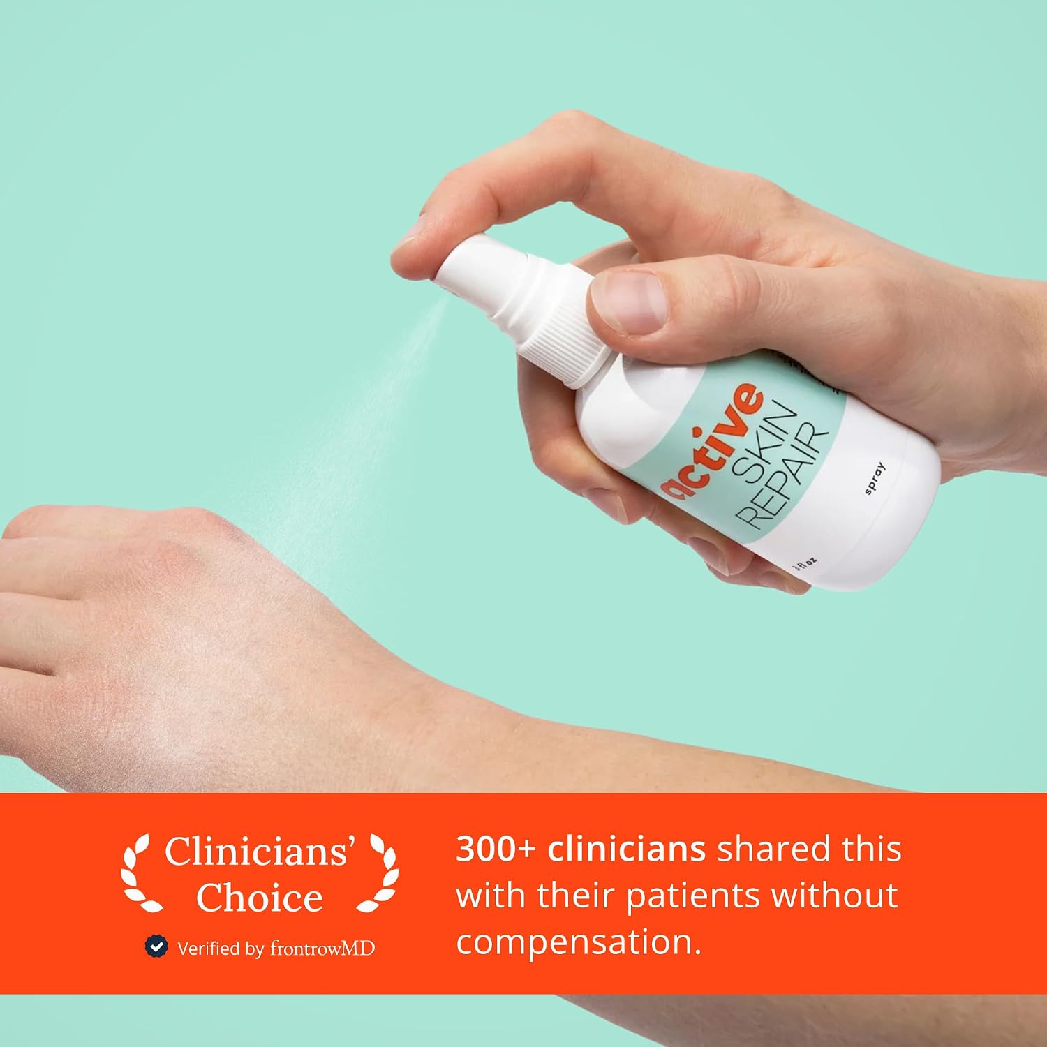 Active Skin Repair First Aid Spray with Medical Grade Hypochlorous, 3 oz | Natural and non-toxic, hypochlorous acid, no-sting formula, minor cuts, wounds, scrapes, rashes, sunburns, travel size - Image 9