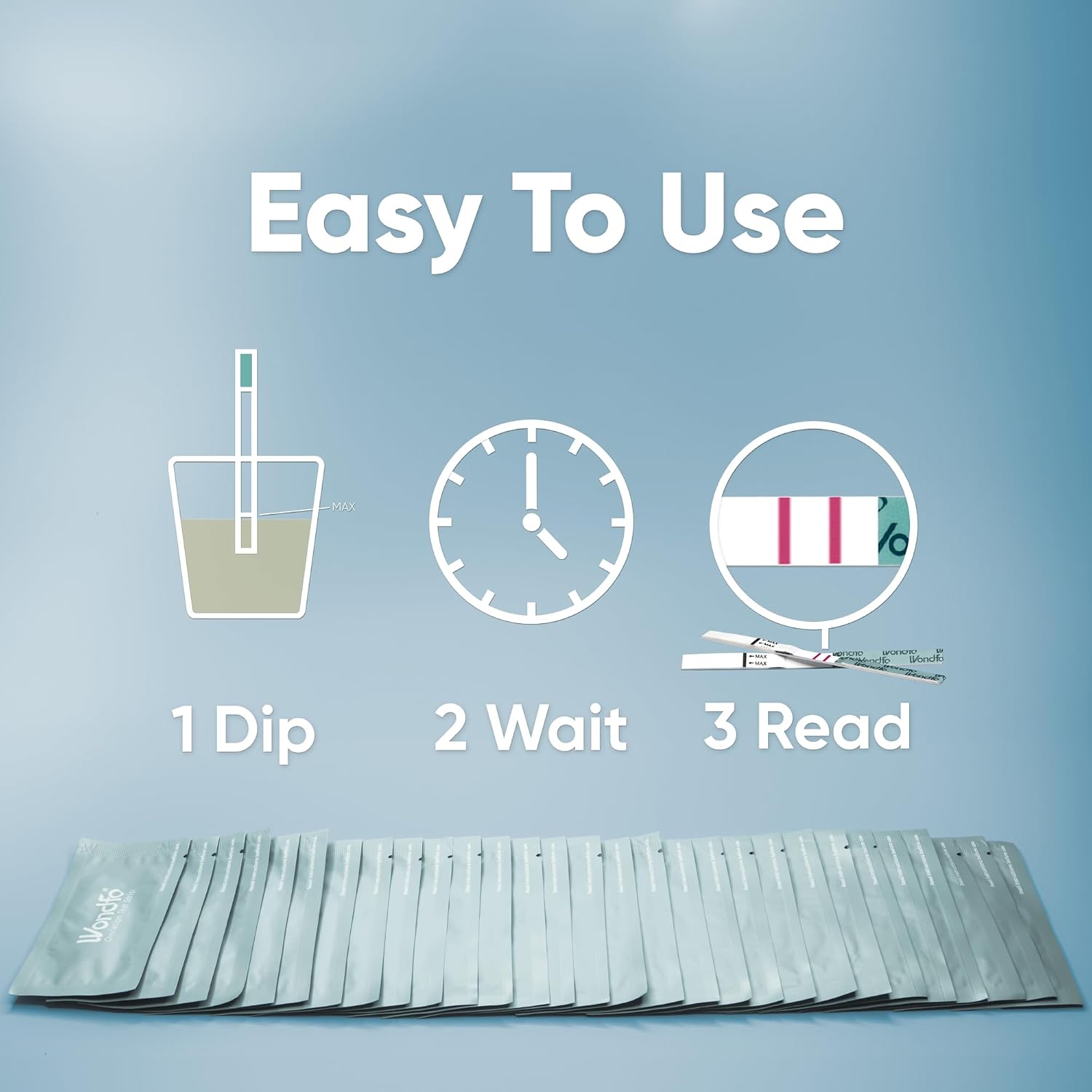 Wondfo Ovulation Test Strips - Women Fertility Tracking and Pregnancy Planning with Cycle-Detecting LH Surge - Highly Sensitive and Fast Result at Home Kit (50 Count) - Image 3