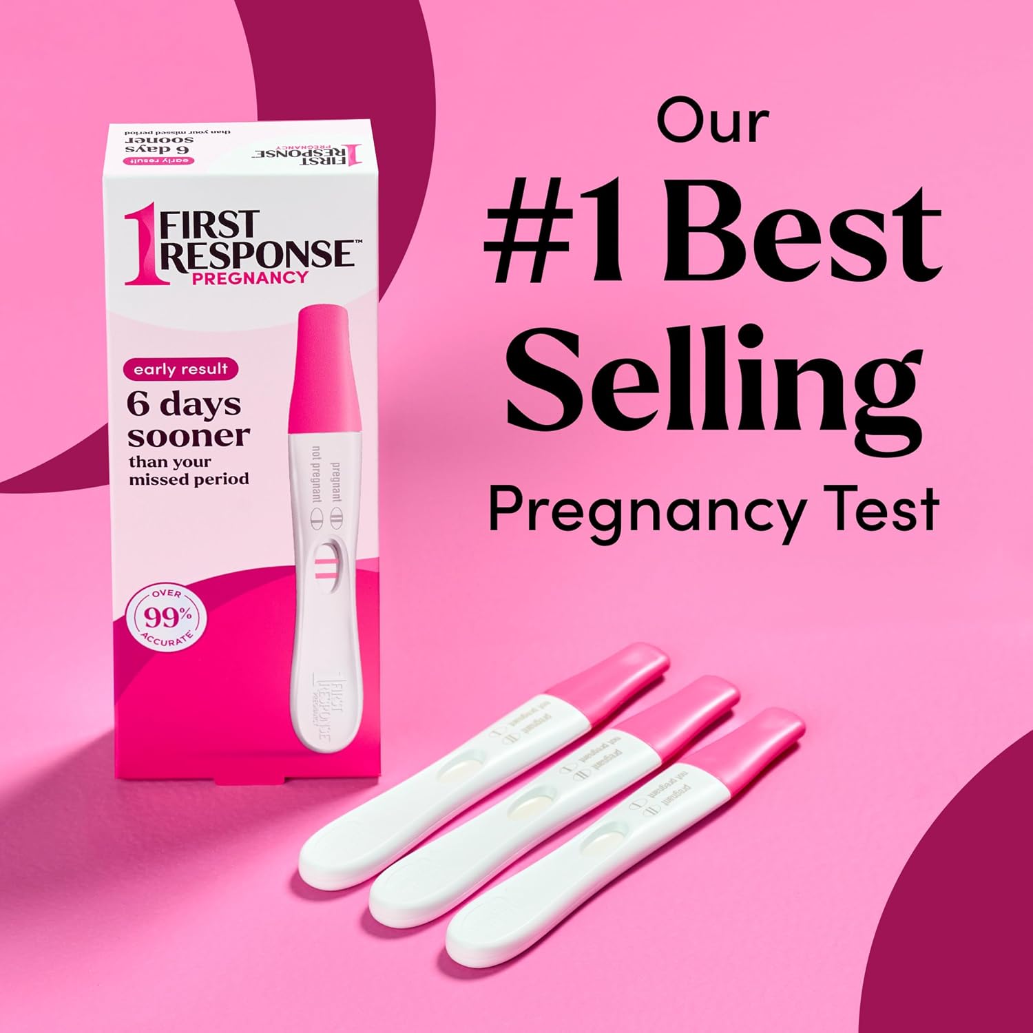 First Response Early Result Pregnancy Test, 3 Pack (Packaging & Test Design May Vary) | Test Before Missed Period*, Over 99% Accurate*, Detects Pregnancy Hormone, Results In 3 Minutes - Image 8