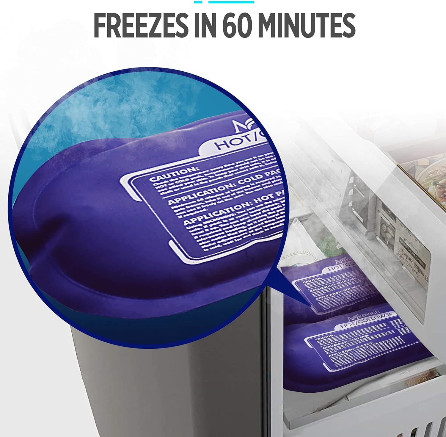 Reusable Hot and Cold Ice Packs for Injuries (3-Piece Set), Joint Pain | Gel Ice Packs - Muscle Soreness and Body Inflammation Support - Adjustable & Flexible for Knees, Back, Shoulders, Arms & Legs - Image 6