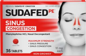 Sudafed PE Sinus Congestion Relief ...