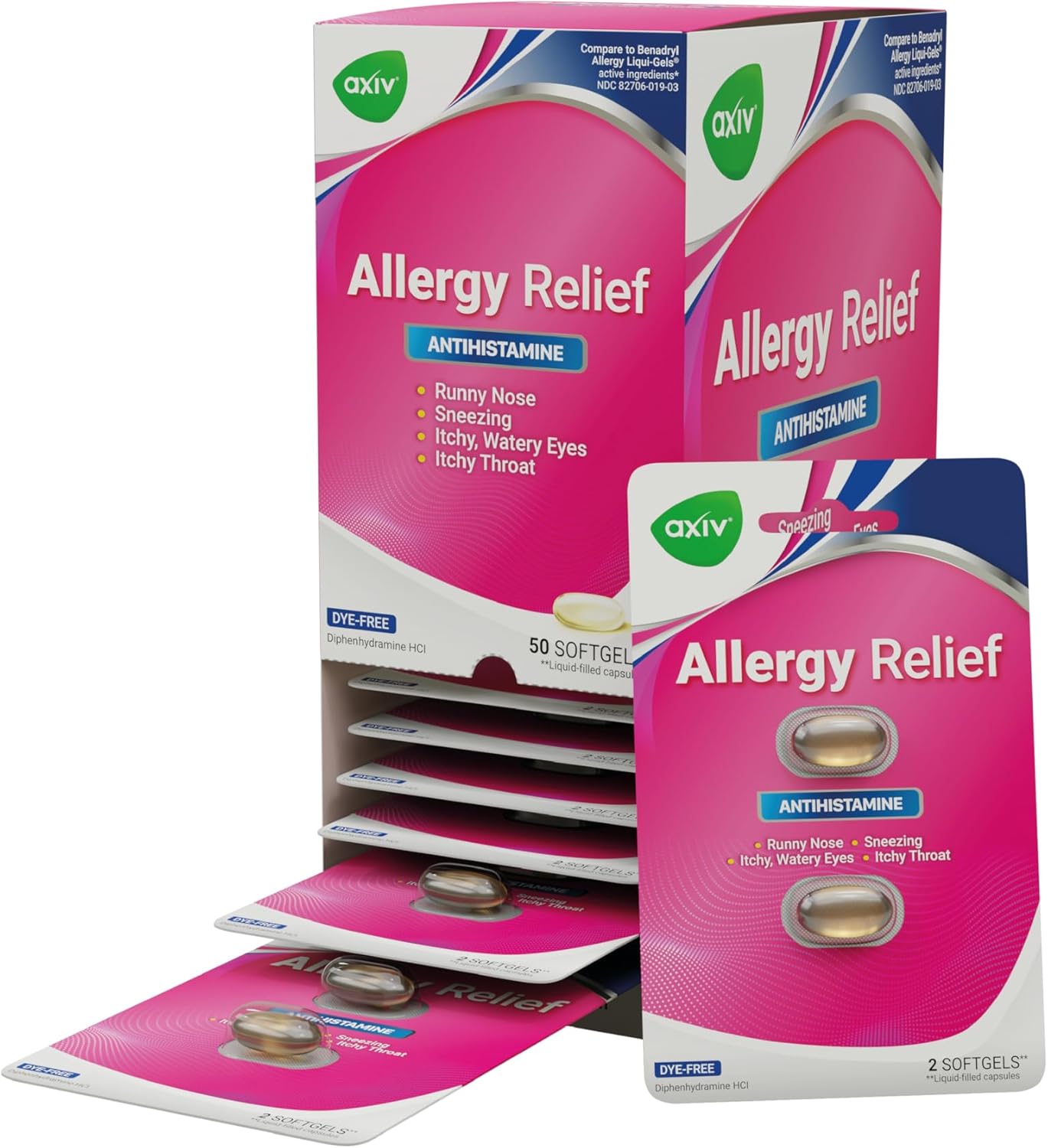 AXIV Allergy Relief Softgels, Antih...