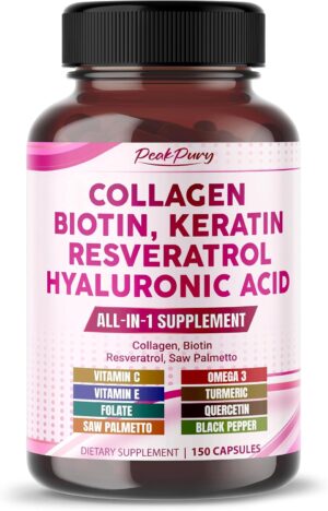 Collagen Biotin Supplement, 10000 m...
