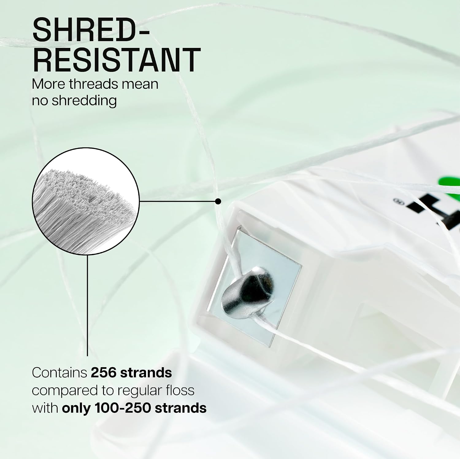 REACH Waxed Dental Floss, 2X More Value, Plaque Remover for Teeth, Shred Resistant, Floss Slides Smoothly, Easy to Use, Waxed, for Adults & Kids, Oral Care, PFAS Free, 3 Pack, 115 yd, Mint - Image 3
