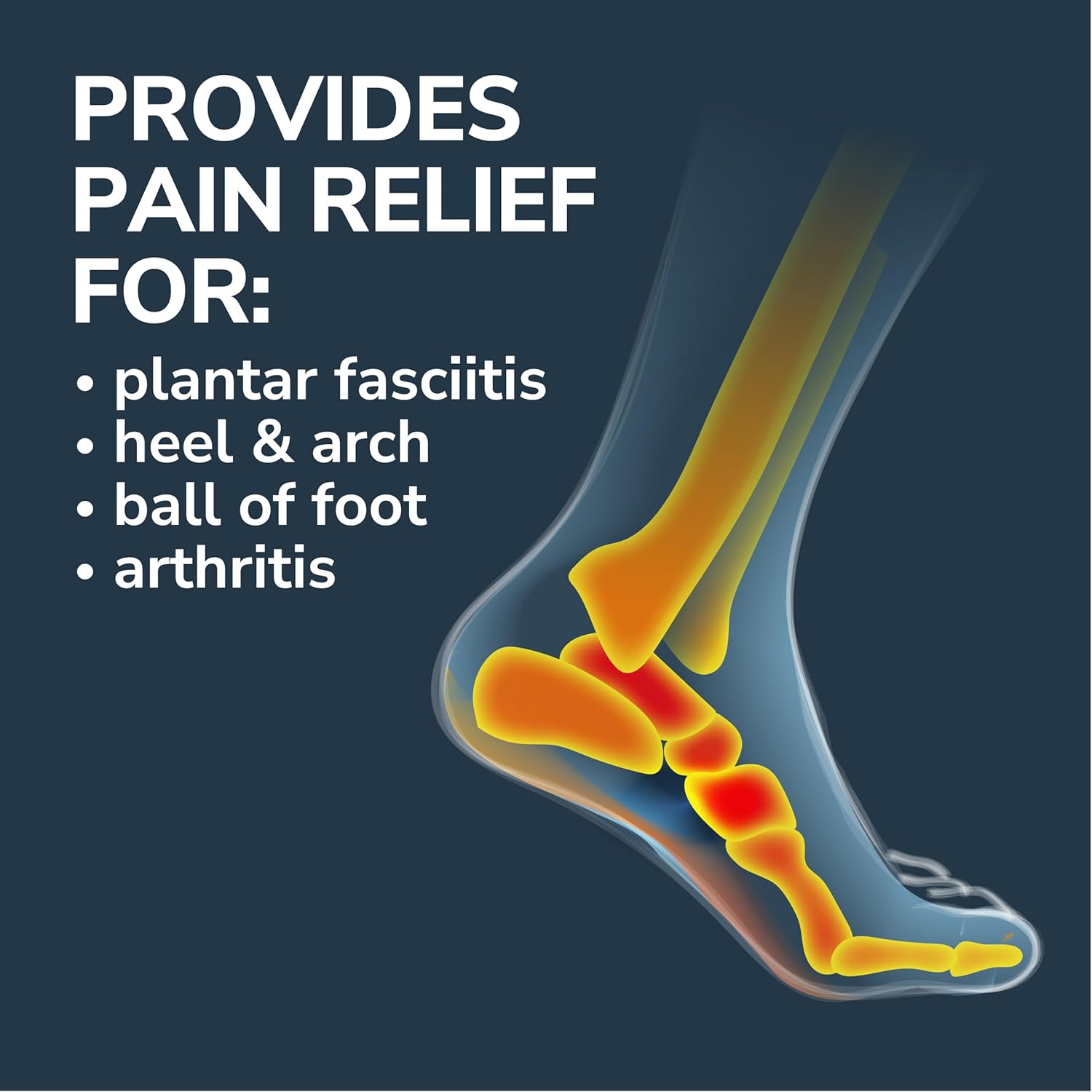 Dr. Scholl's Plantar Fasciitis Pain Patches with Hydrogel Flexible Technology, 8 Ct // Clinically Tested 12-Hour Daily Pain Relief - Contours to Your Foot - with Lidocaine & Menthol, 8 Treatments - Image 6