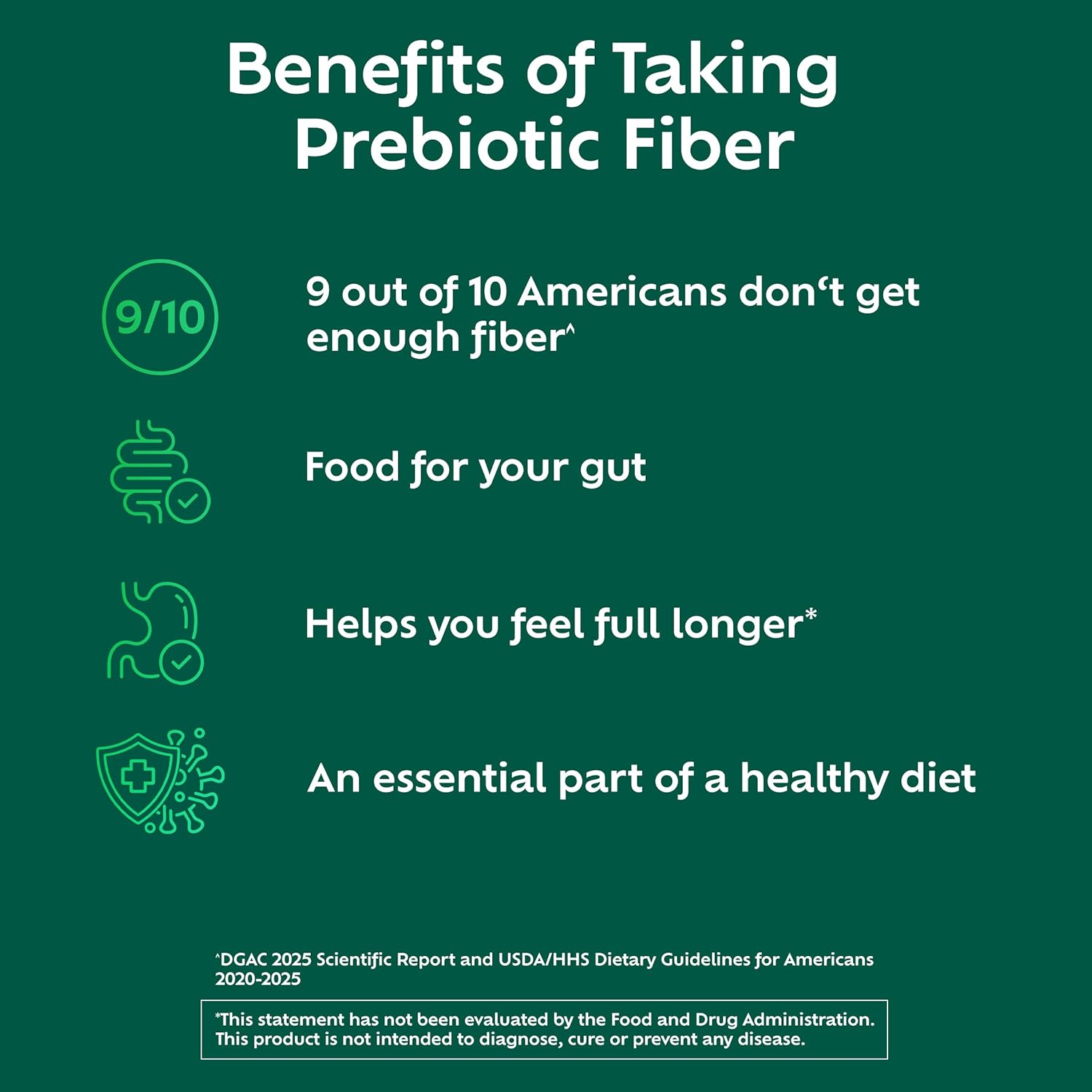 Benefiber Prebiotic Fiber Supplement Powder, Unflavored, 124 Teaspoons | Plant-based Prebiotic Fiber Powder, Sugar-Free, Dissolves Clear and Tasteless, GLP-1 Support for Digestive Health - Image 4