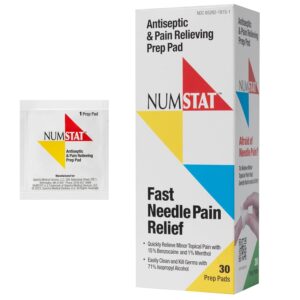 NUMSTAT Antiseptic Numbing Wipes fo...