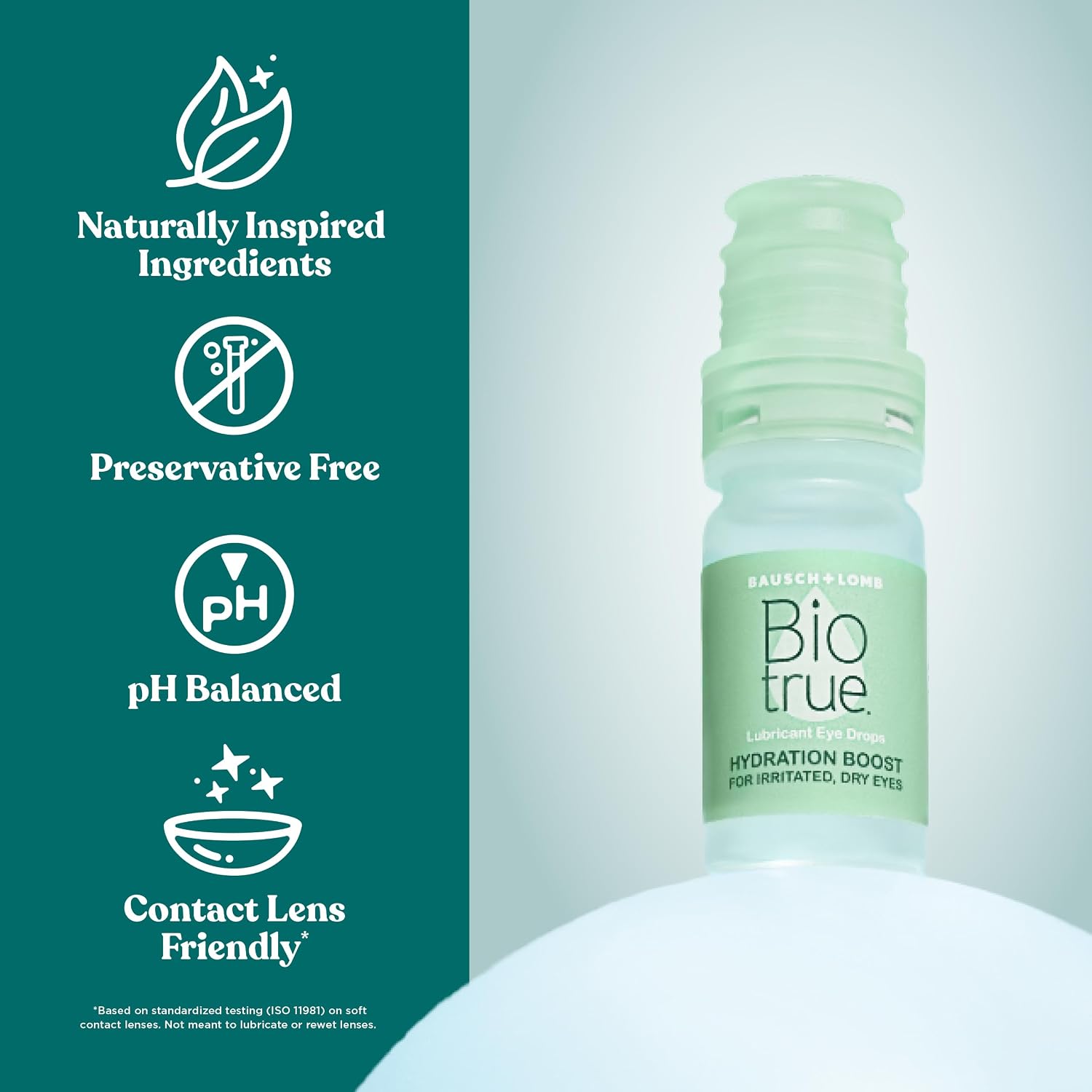 Biotrue Hydration Boost, Preservative-Free Eye Drops for Dry Eyes, Instantly Moisturizes, Rehydrates, Contact Lens Friendly, Refresh & Relieve Eye Irritation, 0.33 FL Oz (Pack of 1) - Image 2