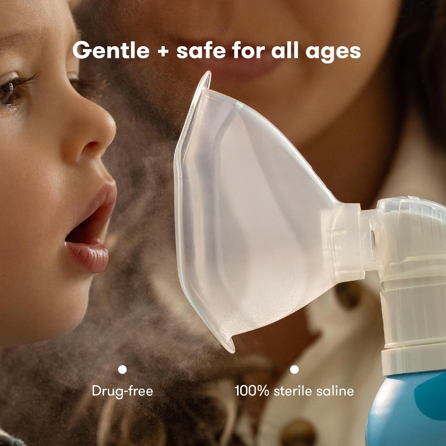 Frida Baby NoseFrida Saline Mist Nasal Inhaler, Decongestant Spray for Congestion & Allergy Relief for Babies + Kids, Nasal Saline Spray, Soothes Stuffy Nose & Sore Throat, Includes Mask - Image 6